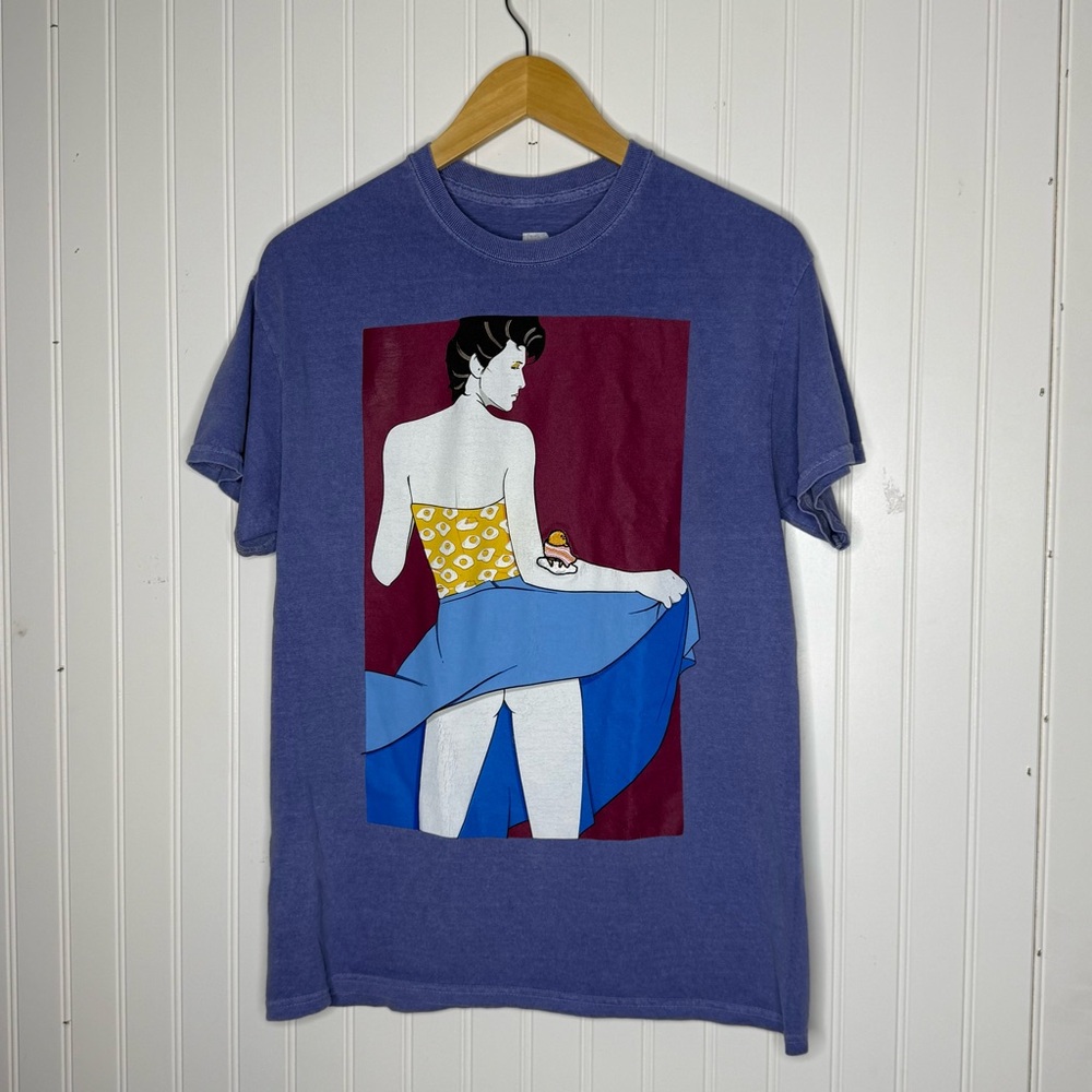 Patrick Nagel X Gudetama Tee Size Medium Ripple Sanrio with Vintage Vibes